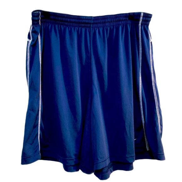 Nike Dri Fit Shorts Men XXL Navy Blue Pull String Workout. - Picture 1 of 9
